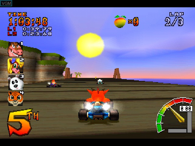 Image in-game du jeu Crash Team Racing sur Sony Playstation