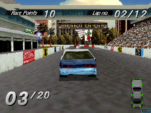 Image in-game du jeu Destruction Derby sur Sony Playstation