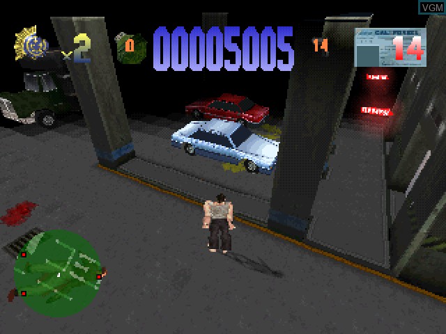 Image in-game du jeu Die Hard Trilogy sur Sony Playstation