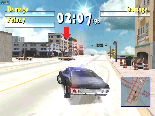 Image in-game du jeu Driver sur Sony Playstation