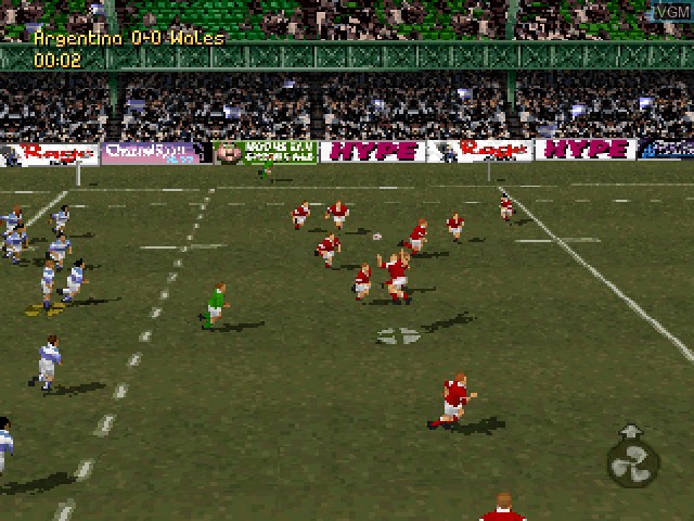 Image in-game du jeu Jonah Lomu Rugby sur Sony Playstation