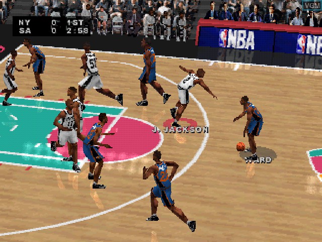 Image in-game du jeu NBA Live 2000 sur Sony Playstation