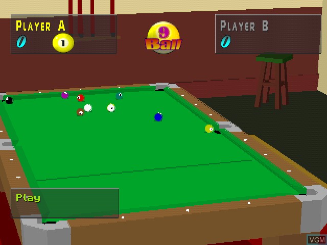 Image in-game du jeu Virtual Pool sur Sony Playstation