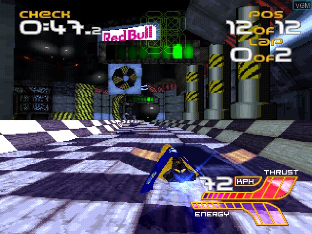 Image in-game du jeu Wipeout 2097 sur Sony Playstation