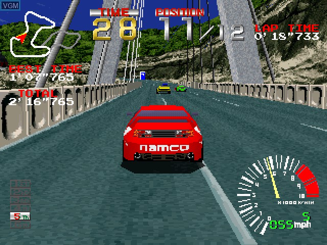 Image in-game du jeu Ridge Racer sur Sony Playstation
