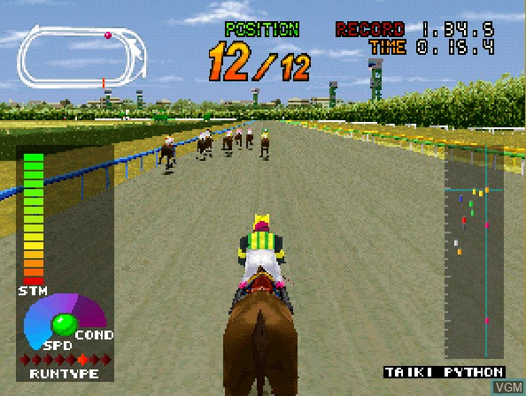 Image in-game du jeu Gallop Racer sur Sony Playstation