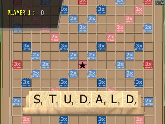 Image in-game du jeu Scrabble sur Sony Playstation