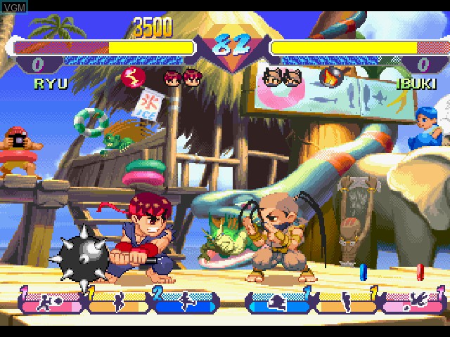 Image in-game du jeu Pocket Fighter sur Sony Playstation