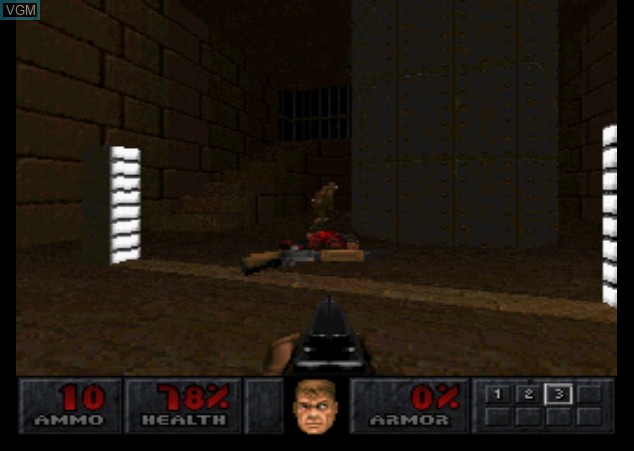 Image in-game du jeu Final DOOM sur Sony Playstation