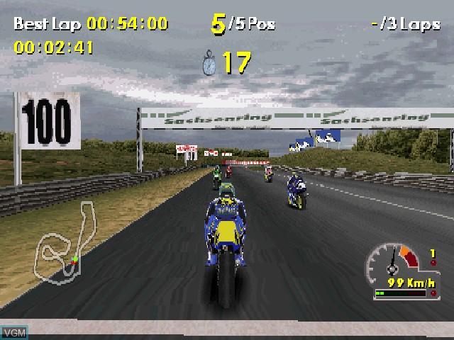 Image in-game du jeu Moto Racer World Tour sur Sony Playstation