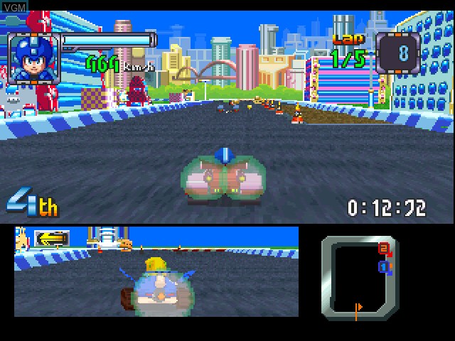 Image in-game du jeu Mega Man Battle & Chase sur Sony Playstation