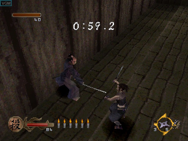 Image in-game du jeu Rittai Ninja Katsugeki Tenchu - Shinobi-Hyakusen sur Sony Playstation