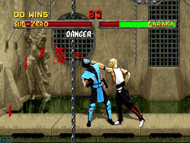 Image in-game du jeu Mortal Kombat II sur Sony Playstation