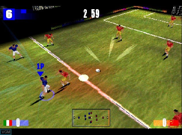 Image in-game du jeu Football Madness sur Sony Playstation
