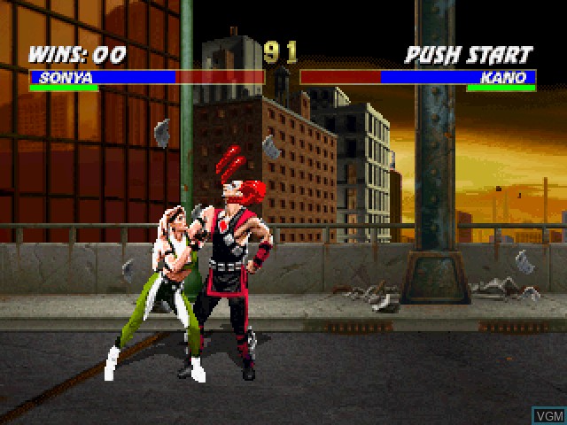 Image in-game du jeu Mortal Kombat 3 sur Sony Playstation