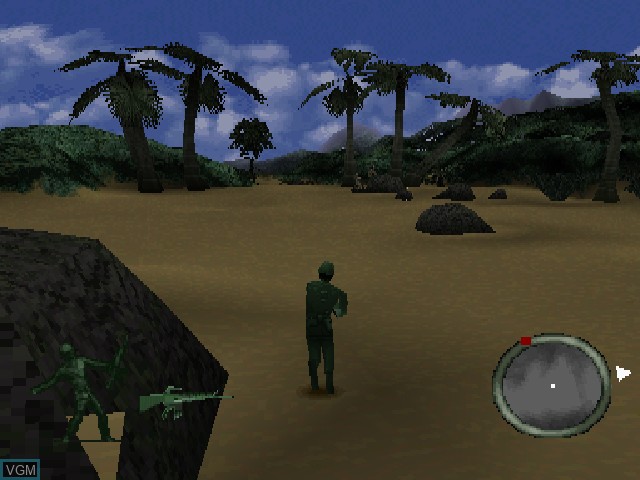 Image in-game du jeu Army Men - World War sur Sony Playstation