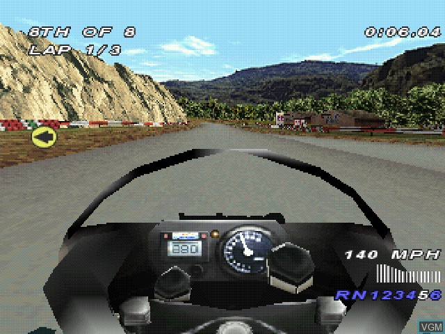 Image in-game du jeu Castrol Honda Superbike Racing sur Sony Playstation