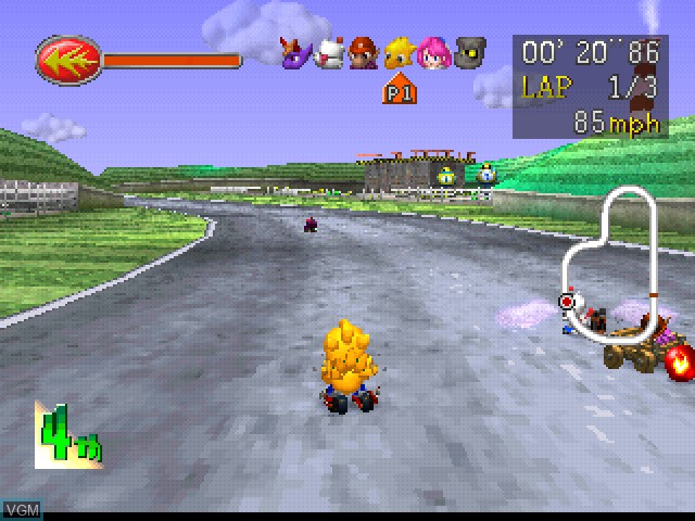 Image in-game du jeu Chocobo Racing sur Sony Playstation