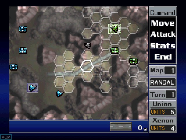Image in-game du jeu Nectaris - Military Madness sur Sony Playstation