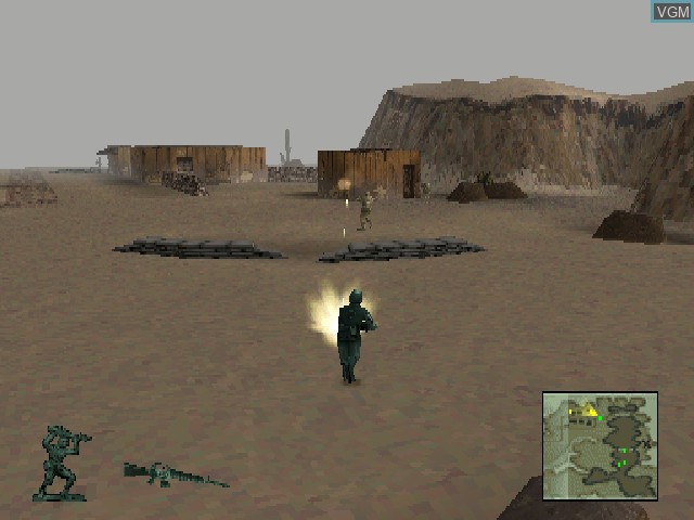 Image in-game du jeu Army Men 3D sur Sony Playstation