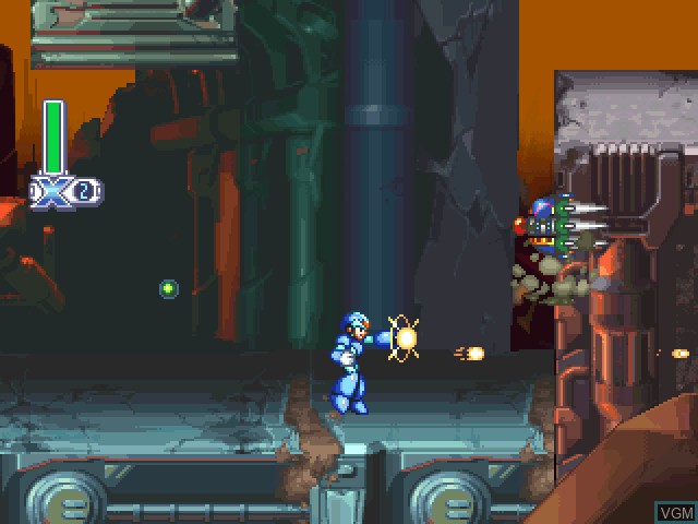 Image in-game du jeu Mega Man X4 sur Sony Playstation