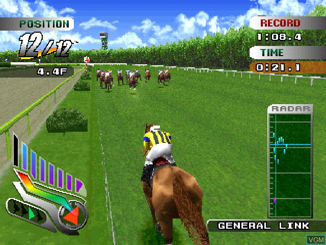 Image in-game du jeu Gallop Racer sur Sony Playstation