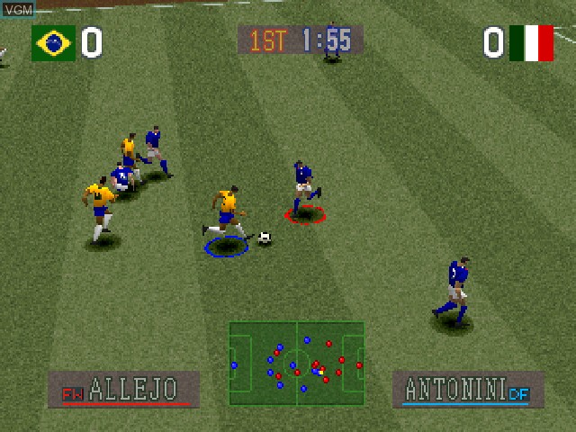 Image in-game du jeu Goal Storm sur Sony Playstation
