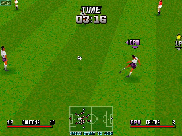 Image in-game du jeu Adidas Power Soccer International '97 sur Sony Playstation