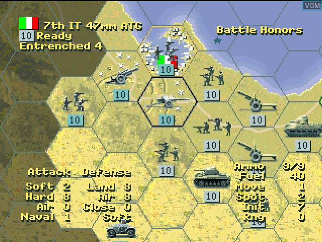 Image in-game du jeu Allied General sur Sony Playstation