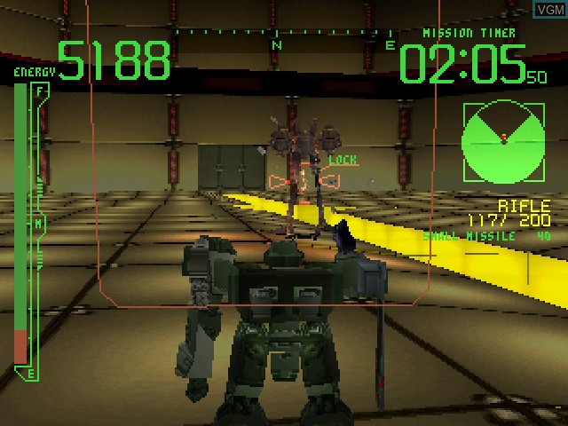 Image in-game du jeu Armored Core sur Sony Playstation