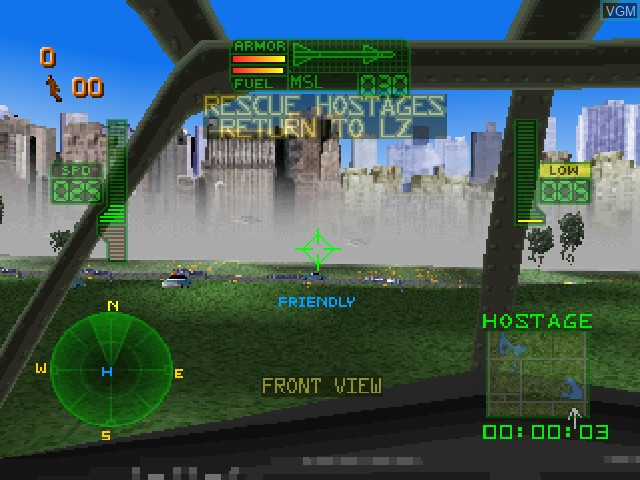 Image in-game du jeu Black Dawn sur Sony Playstation