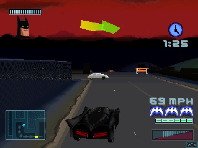 Image in-game du jeu Batman - Gotham City Racer sur Sony Playstation