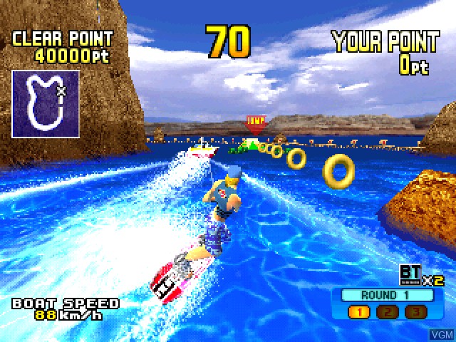 Image in-game du jeu Burstrick - Wake Boarding!! sur Sony Playstation