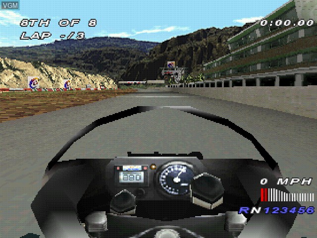 Image in-game du jeu Castrol Honda World Superbike Team VTR sur Sony Playstation
