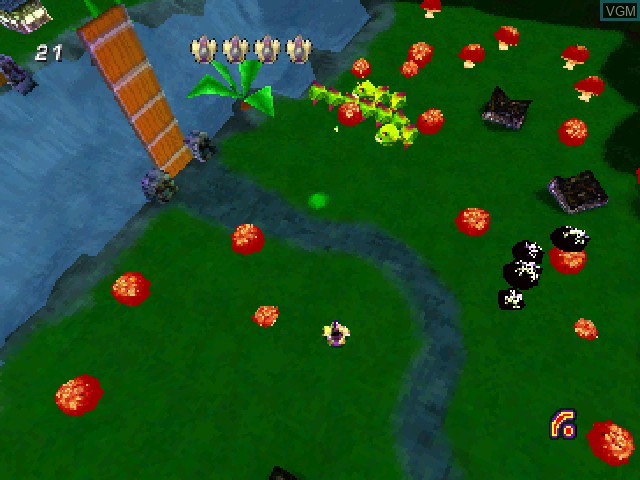 Image in-game du jeu Centipede sur Sony Playstation