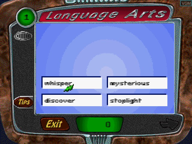 Image in-game du jeu Cosmic Cookoff - Language Arts sur Sony Playstation