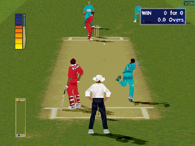 Image in-game du jeu Cricket 2000 sur Sony Playstation