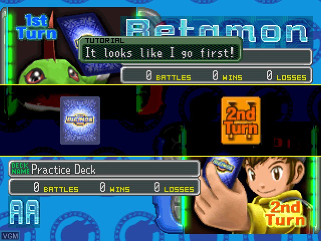 Image in-game du jeu Digimon Digital Card Battle sur Sony Playstation
