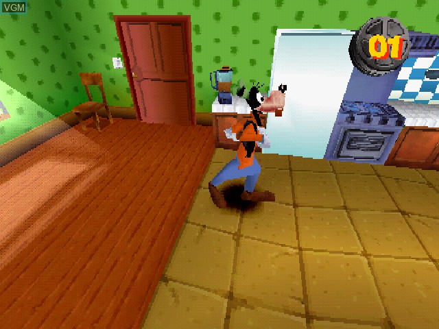 Image in-game du jeu Goofy's Fun House sur Sony Playstation