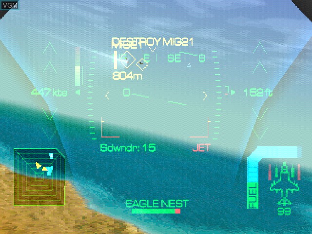 Image in-game du jeu Eagle One - Harrier Attack sur Sony Playstation