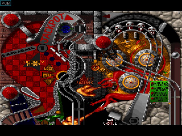 Image in-game du jeu Extreme Pinball sur Sony Playstation