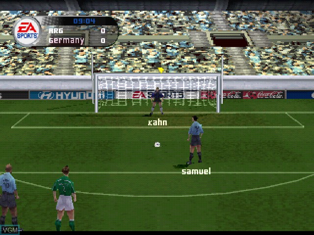 Image in-game du jeu FIFA Football 2002 sur Sony Playstation