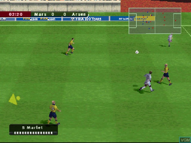 Image in-game du jeu FIFA Football 2004 sur Sony Playstation
