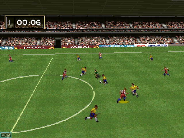 Image in-game du jeu FIFA Soccer 96 sur Sony Playstation