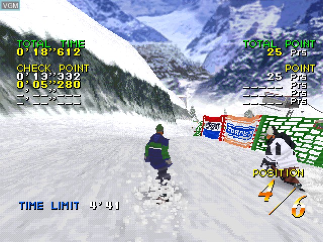 Image in-game du jeu Freestyle Boardin' '99 sur Sony Playstation