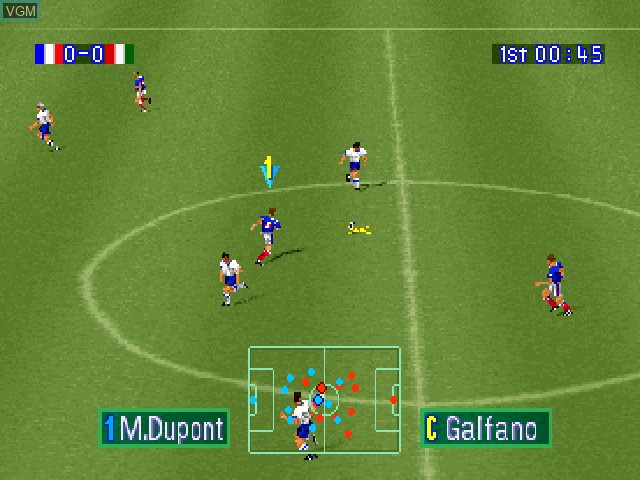 Image in-game du jeu Goal Storm '97 sur Sony Playstation