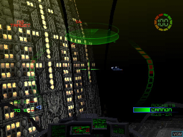 Image in-game du jeu G-Police sur Sony Playstation