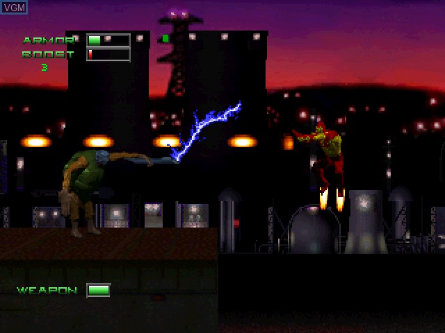 Image in-game du jeu Iron Man & X-O Manowar in Heavy Metal sur Sony Playstation
