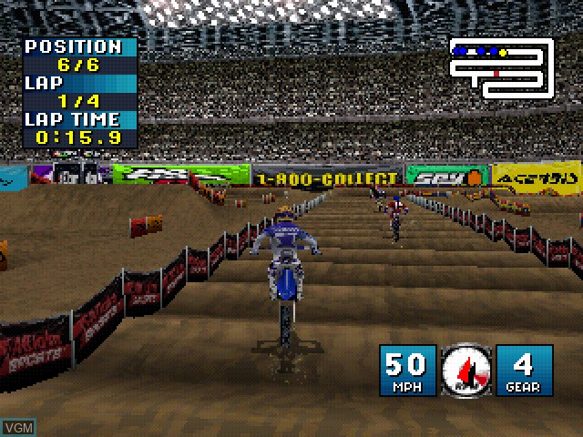 Image in-game du jeu Jeremy McGrath Supercross 2000 sur Sony Playstation