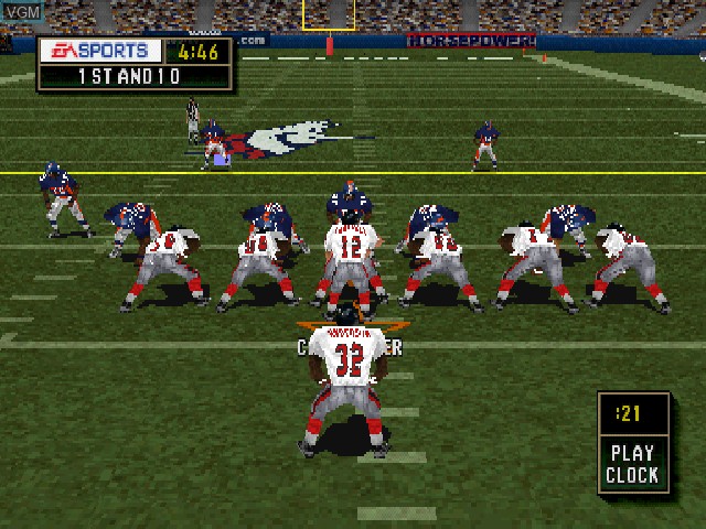 Image in-game du jeu Madden NFL 2000 sur Sony Playstation